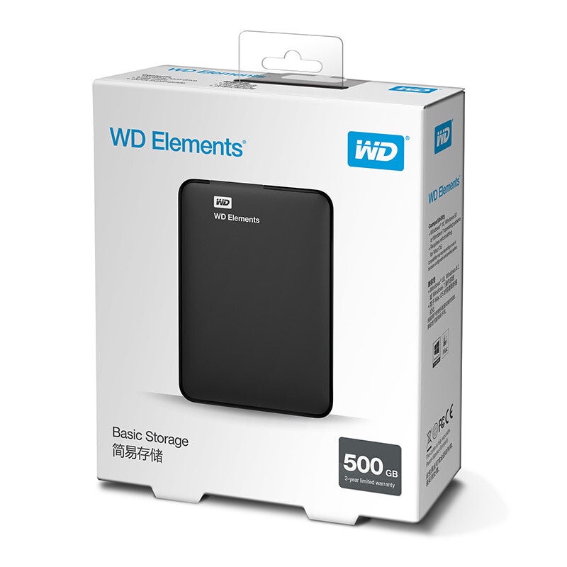 Western Digital WD Elements Hard Drive Hard Disk HDD 2.5" 1TB 2TB HDD USB 3.0 Portable External Hard