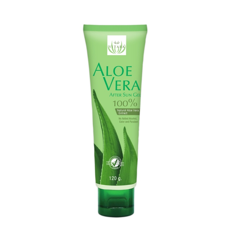 Vitara Aloe Vera After Sun Gel ไวทาร่า เจลว่านหางจระเข้ 100% ขนาด 120 กรัม 17486