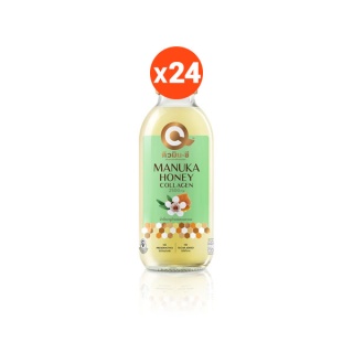 คิวมินซี เครื่องดื่มน้ำผึ้งมานูก้าผสมคอลลาเจน 1 ลัง (24 ขวด) QminC Manuka Honey + Collagen 24 Bottles