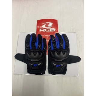 ถุงมือ RACING BOY  SIZE  M สีดำ/น้ำเงิน(รหัส01G0064A)