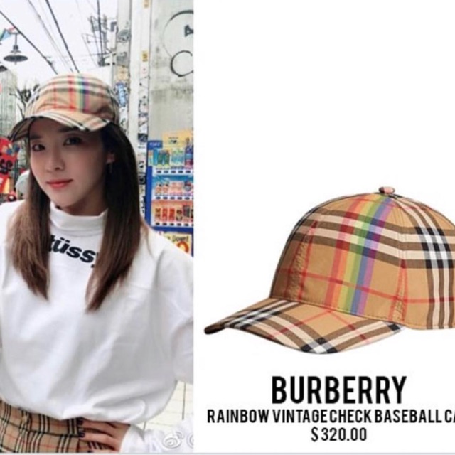 burberry cap rainbow