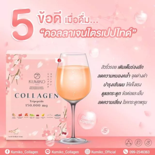 Kumiko Collagen คอลลาเจนพรีเมี่ยมจากญี่ปุ่น thumbnail 6