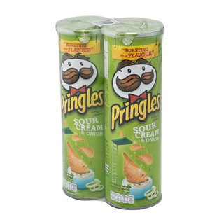 มันฝรั่งพริงเกิลส์ซาวครีม110ก.*2 Pringles Sour Cream Pot 110g * 2