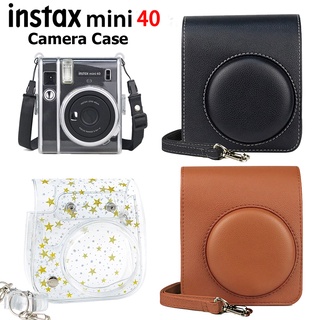 แหล่งขายและราคาเคสหนัง Pu Fujifilm Instax Mini 40 กระเป๋าสไตล์เรโทรสําหรับติดรถยนต์อาจถูกใจคุณ