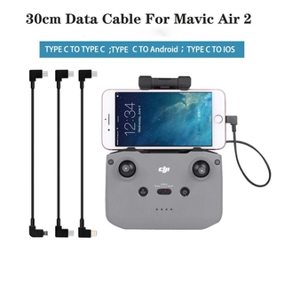 30CM Data Cable For DJI MINI 2 DJI Mavic 3 Control Micro Type-c IOS Android For DJI Mavic Air 2 /MINI 2/Mavic Air 2S Tablet  Smartphone Drone Accessories