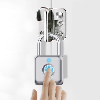 elinkSmart Fingerprint Lock กุญแจสแกนลายนิ้วมือ/ล็อคลายนิ้วมือขนาดเล็ก การจดจำลายนิ้วมือที่มีความไวสูง Smart Padlock