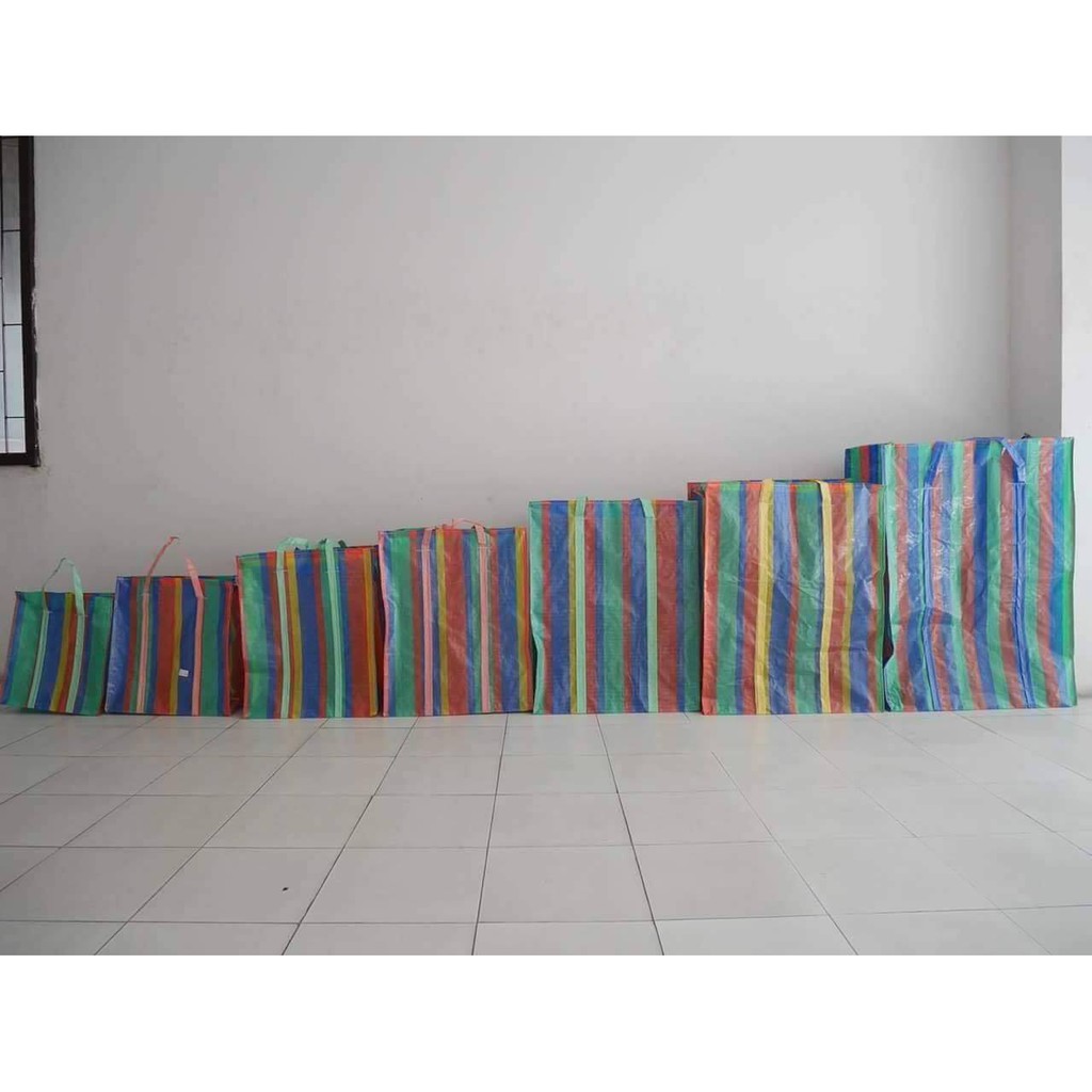 กระเป๋า ถุงกระสอบ กระเป๋ากระสอบ สายรุ้งของแท้ (งานไทย)  ถุงกระสอบ กระเป๋าสายรุ้ง - รูปที่ 2