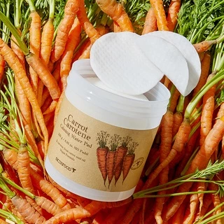 แพ็คไว24ชม. Skinfood Carrot Carotene Calming Water Pad 250g (60 Pads) / Refill 135g (30 Pads) โทนเนอร์แพดแครอทคุณอารัง