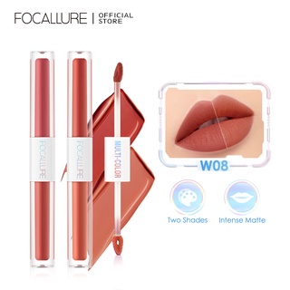 Focallure ลิปสติก เนื้อแมตต์ กํามะหยี่ ไม่แตก 2.4 กรัม 2 In 1