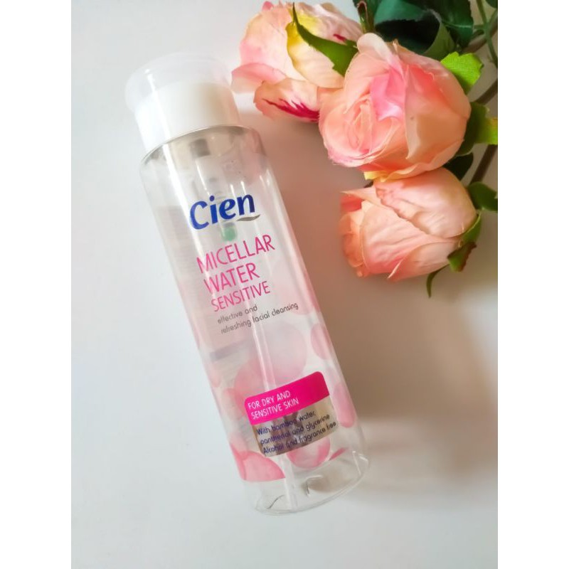 Cien Micellar Water Sensitive เซียน ล้างเครื่องสำอางค์ สำหรับผิวแพ้ง่าย (สีชมพู)