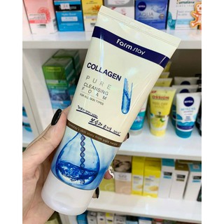 Farm Stay โฟมทำความสะอาด Pure Cleansing Foam - Collagen