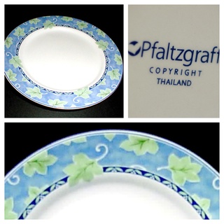 (K009)  Pfaltzgraff Blue Isle salad/dessert plates จานเซรามิกกลม ขนาด 6 นิ้ว ลาย Blue Isle ส่งออก