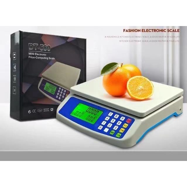 ตาชั่ง DT-580 เครื่องชั่งน้ำหนักดิจิตอล แบบคำนวณราคาได้ ชั่งได้สูงสุด 30 Kg((ไม่มีหม้อแปรงนะครับ))