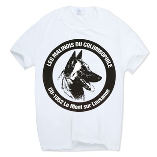 เสื้อยืดแขนสั้น พิมพ์ลายสุนัข Belgian Malinois สําหรับผู้ชาย