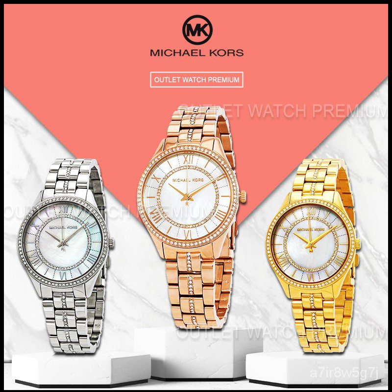 ใหม่MICHAEL KORS ของแท้100% MK3900 MK3899 MK3716 - 33 MM นาฬิกาแบรนด์เนมMK นาฬิกาผู้หญิงผู้ชาย สินค้าพร้อมจัดส่ง OWM139