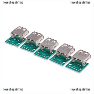 ( Zshop ) Type A Female Usb To Dip 2 . 54 mm Pcb ตัวเชื่อมต่อบอร์ด Vxs