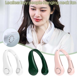 Portable Mini Fan Neckband Bladeless Lazy Neck Hanging Cooler USB Rechargeable