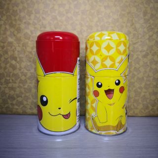 ขายคู่ กล่องเหล็ก+ขนมข้าวโพดอบกรอบลาย "พิกะจู (Pikachu)"