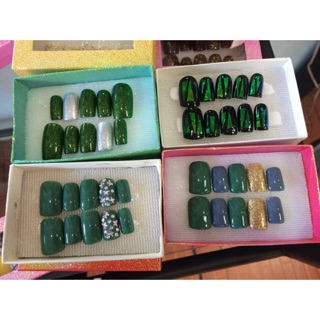 💅เล็บเจล150฿โทนสีเขียว