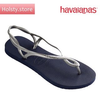 HAVAIANAS SANDALIAS LUNA NAVY BLUE/SILVER สีกรม รองเท้าแตะผู้หญิง