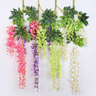 ‼♥ Wisteria เถาดอกไม้จัดงานแต่งงาน Ga ศาลาตกแต่ง Garland หน้าแรก