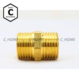[C_HOME] ข้อต่อทองเหลืองแท้ นิปเปิ้ล (ข้อต่อเกลียวนอก) มีหลายขนาดให้เลือก กดเลือกขนาดก่อนสั่งซื้อ สินค้าพร้อมส่งจากไทย