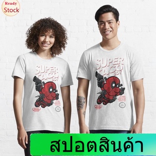 gothic เสื้อยืดผู้ชายและผู้หญิง Super Taco Boy Essential T-Shirt Short sleeve T-shirts