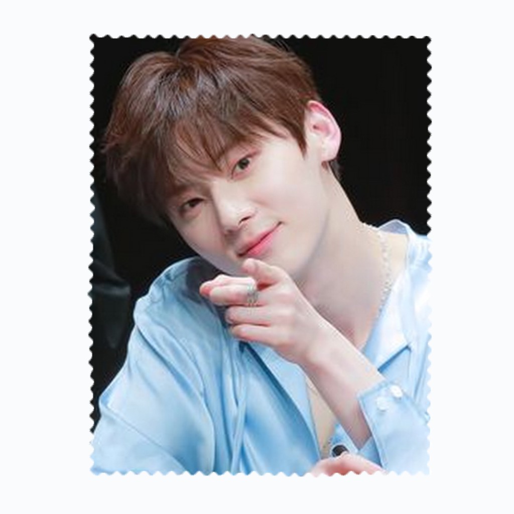 ผ้าเช็ดแว่นตา ผ้าเช็ดเลนส์ ไมโครไฟเบอร์  Live On Hwang Min hyun ฮวังมินฮยอน Wanna One