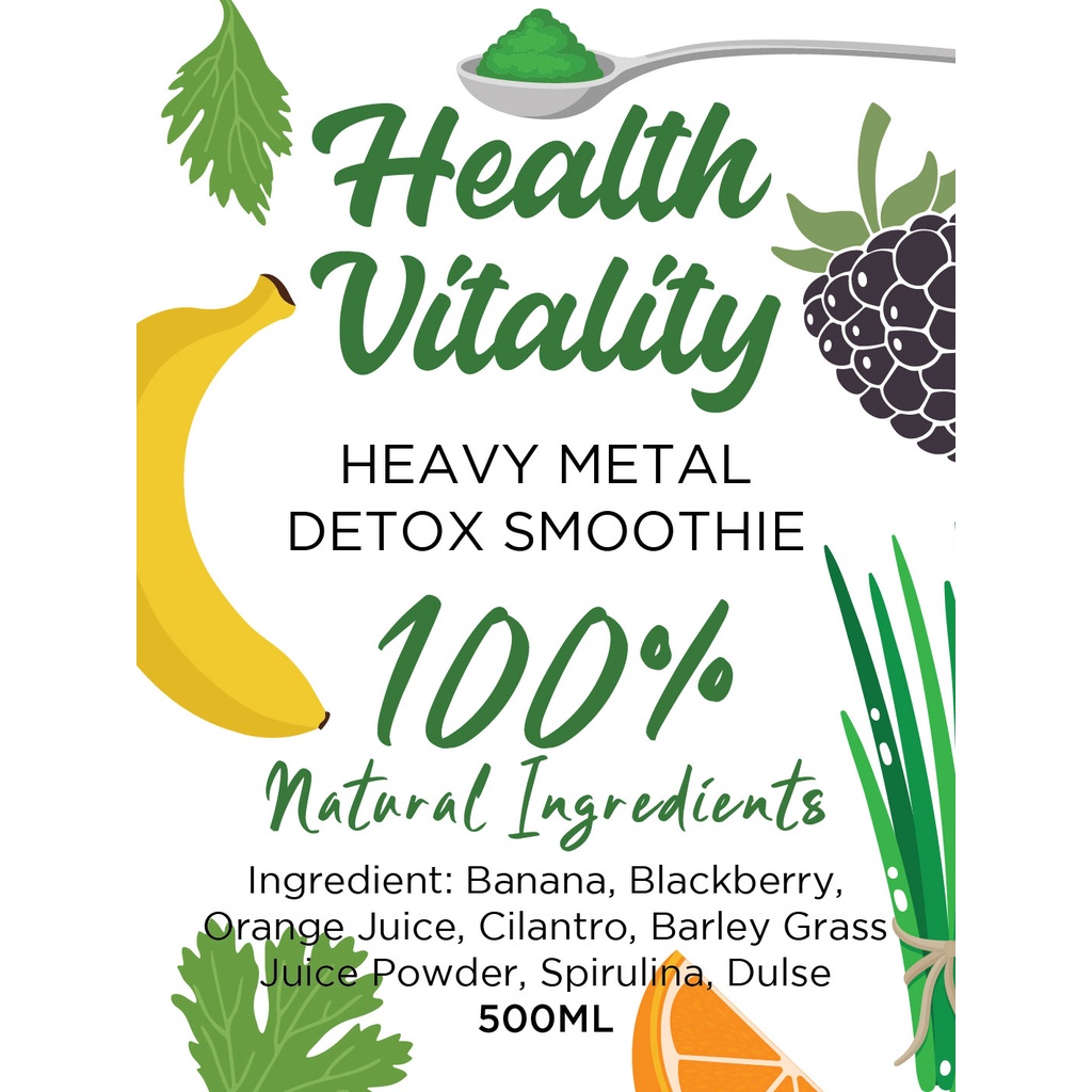 Medical Medium Heavy Metal Detox Smoothie (500mL) x 7 Frozen Packs mm