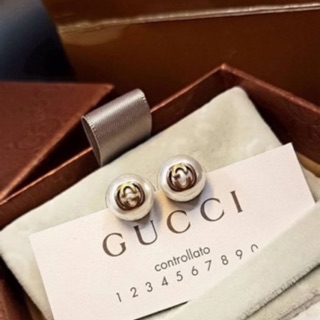 Gucci  Earring🔹ต่างหูGucciมุก ตัวโลโก้ Must haveมาก