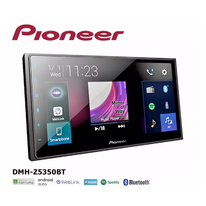 เครื่องเสียงรถยนต์ Pioneer DMH-Z5350BT จอ 6.8นิ้ว ไม่เล่นเเผ่น
