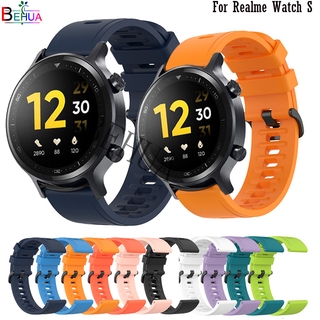 For Realme Watch S สายนาฬิกาข้อมือซิลิโคนสําหรับ Huami Amazfit Gtr 47 มม .