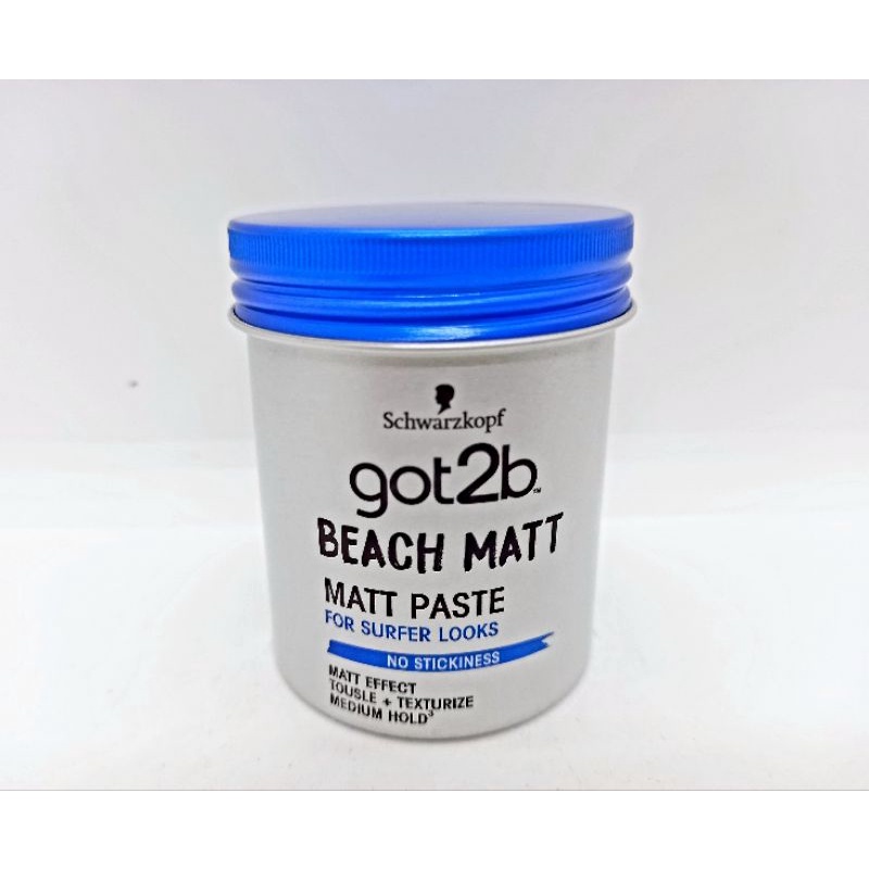 Schwarzkopf got2b Beach Matt Matt Paste ชวาร์สคอฟ ก๊อตทูบี บีช แมทท์ แมทท์ เพสท์  แบบด้านไม่เงา 100 