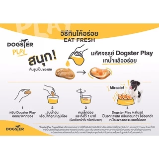[แบรนด์ขายดีอันดับ1] ขนมฟรีซดราย DOGSTER PLAY Freeze Dried วัตถุดิบ Premium ชั้นเลิศ/ขนมหมา/ท็อปปิ้ง
