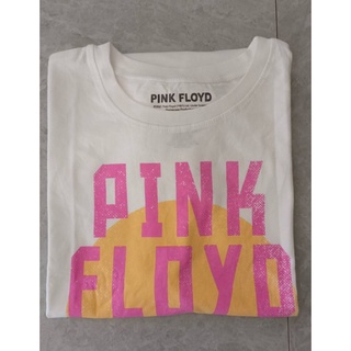 Pink​ floyd​ เสื้อยืด​สีขาว​ ไชด์M