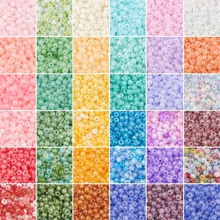 660ชิ้น2มิลลิเมตรหลายสีโฮมเมดครีมที่มีสีสันหลวมแก้วเมล็ดลูกปัดสําหรับเครื่องประดับ ทําเอง ทําสร้อยข้อมือต่างหู