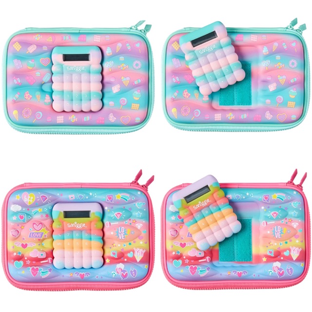 กล่องดินสอ smiggle แท้💯% รุ่นมีเครื่องคิดเลข ถูกที่สุด!! (Calculator Blend Hardtop Pencil Case)
