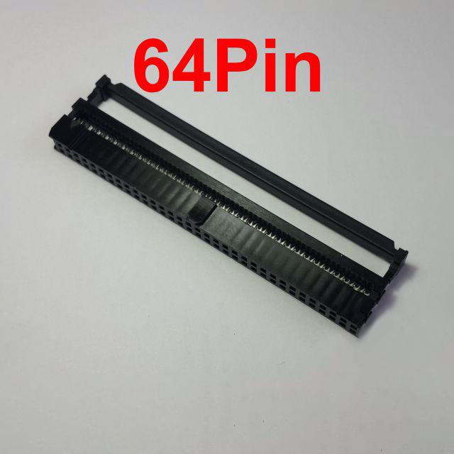 หัวย้ำสายแพ 64Pin ตัวเมีย ระยะ Pitch 2.54 mm