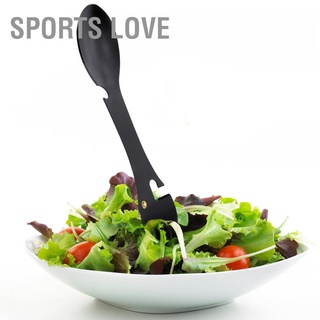 Sports Love 5 In 1 ช้อนส้อมมัลติฟังก์ชั่นสําหรับเลื่อยตั้งแคมป์ปิคนิค