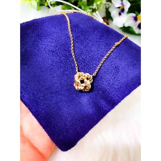 ⭐️Tory Burch⭐️ ⭐️Rope Knot Delicate Necklace ⭐️สร้อยคอ จี้เงื่อน สีทอง 73232