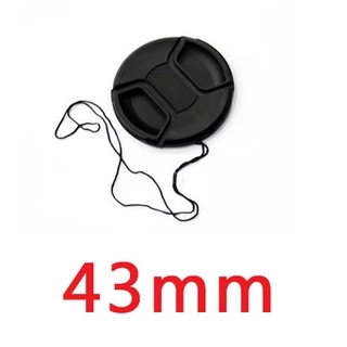 ฝาปิดหน้าเลนส์ พร้อมเชือกป้องกันการสูญหาย Lens Cap No Logo ใช้กับเลนส์ได้ทุกค่าย ขนาด 37 - 95 mm