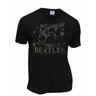 [S-5XL] Fbooim58ojgefc81 เสื้อยืด พิมพ์ลายวงร็อค The Beatles สไตล์คลาสสิก สีดํา สําหรับผู้ใหญ่