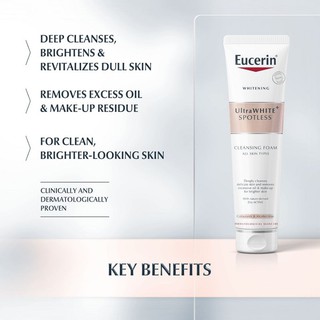 eucerin white solution gentle cleansing foam