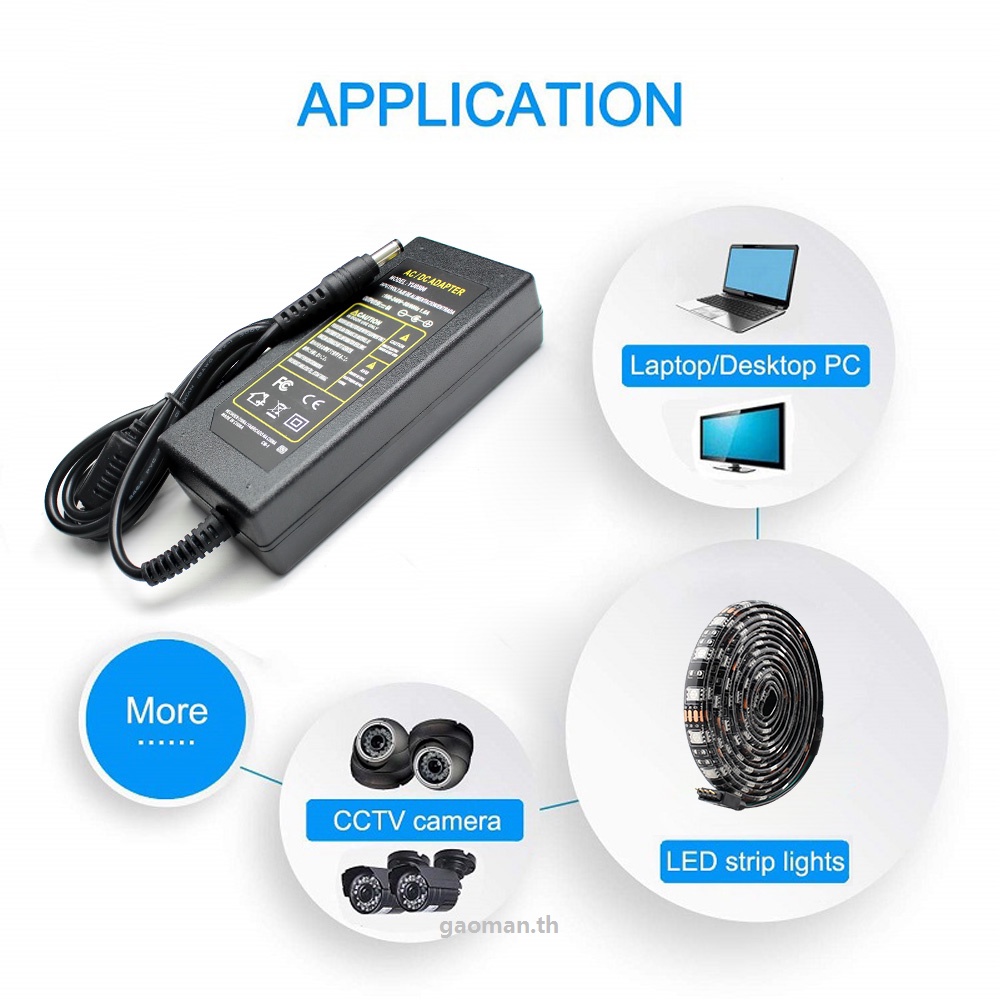 อะแดปเตอร์สวิตชิ่งพาวเวอร์ซัพพลาย Ac DC 5V 12V 15V 9V 24V 2A 3A 4A 5A LED 12 5
