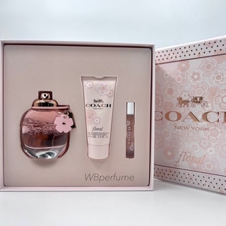 Giftset ชุดของขวัญสุดคุ้ม Coach new york floral 3in1