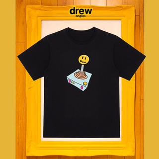 Drew ANGLES HOUSE เสื้อยืดแขนสั้น ทรงหลวม ลายหน้ายิ้ม สําหรับผู้ชาย และผู้หญิง