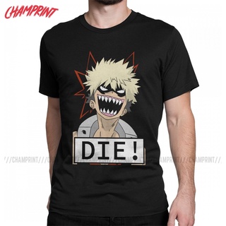 เสื้อยืดแขนสั้น คอกลม พิมพ์ลายดอกไม้ Die My Hero Academia Katsuki Bakugo สไตล์วินเทจ แฟชั่นฤดูร้อน สําหรับผู้ชาย คู่รัก