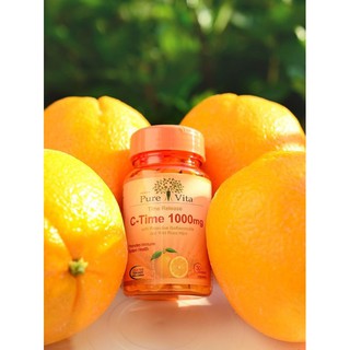 Pure Vita C-Time 1000 mg เพียวิต้า ซีไทม์1000