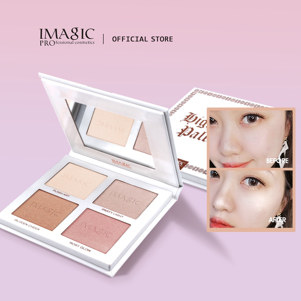 IMAGIC พาเลตต์ไฮไลท์ บรอนเซอร์ มี 4 เฉดสี สำหรับการแต่งหน้า