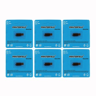 Printerfield IR-40 (6 แพ็ก) ลูกกลิ้งหมึก เครื่องคิดเลข สีดํา